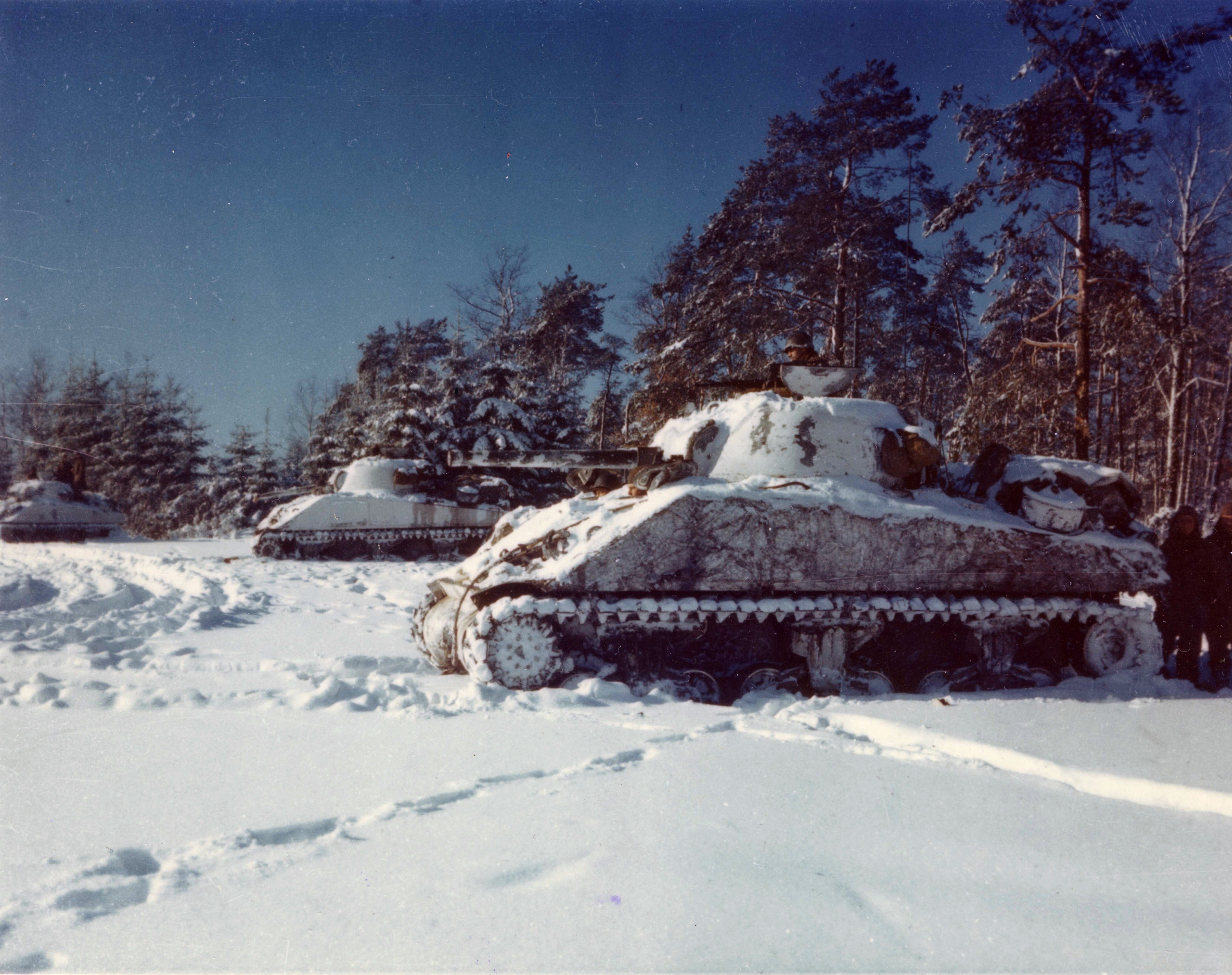 Shermans in the Snow