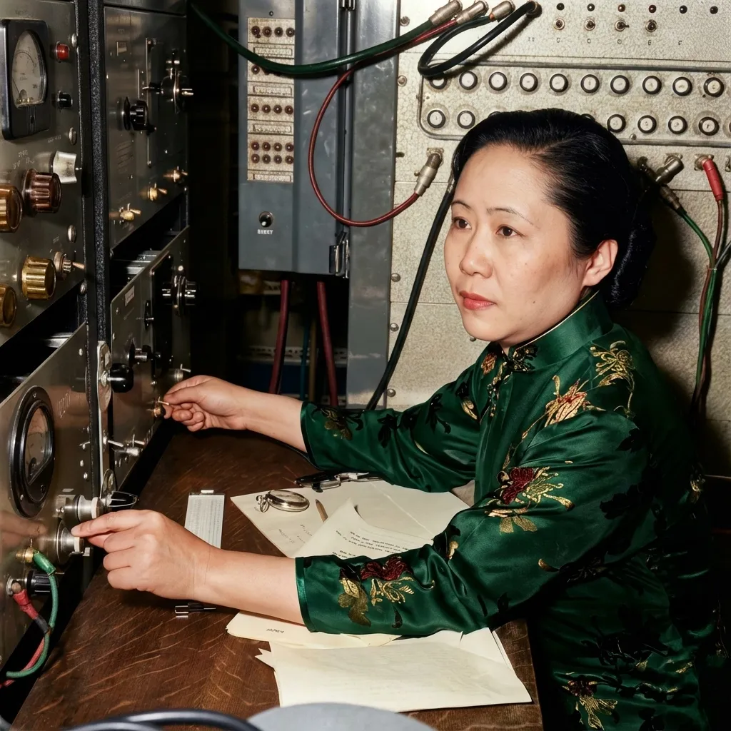 Chien-Shiung Wu in Laboratory