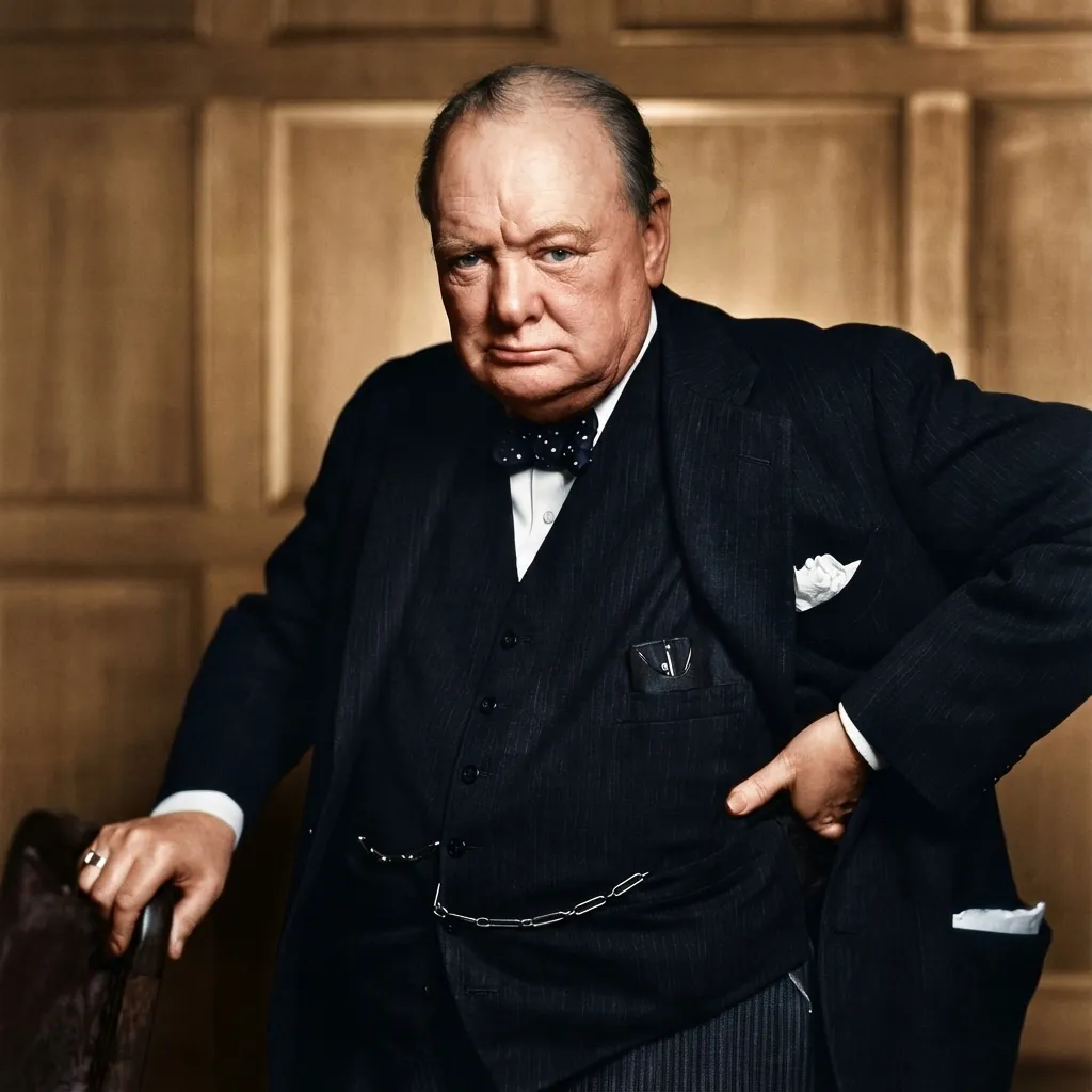 The Roaring Lion portrait of Churchill